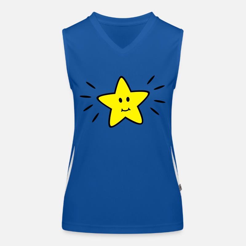 étoiles Débardeur respirant contrasté Femme