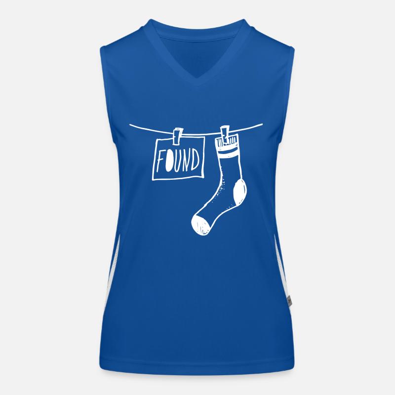 Lost & Found | Found | Socken | Partnerlook Funktionelles Kontrast-Tank Top für Frauen