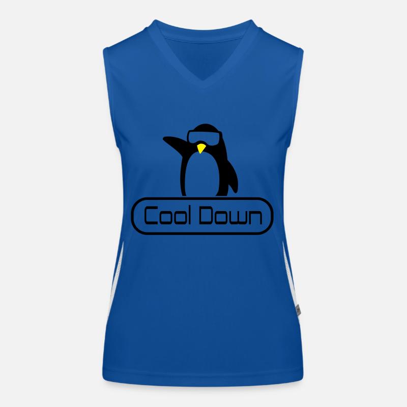 cool down Débardeur respirant contrasté Femme