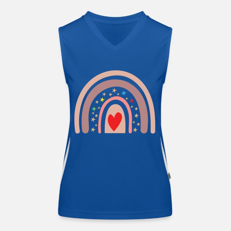 Rainbow Funktionelles Kontrast-Tank Top für Frauen