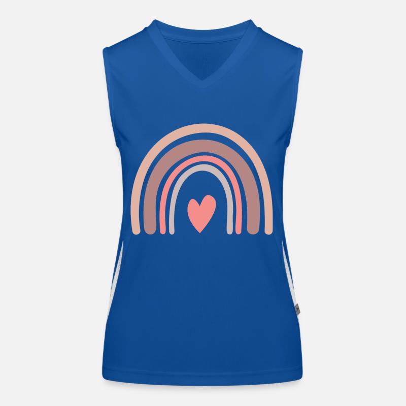 Arc-en-ciel Débardeur respirant contrasté Femme