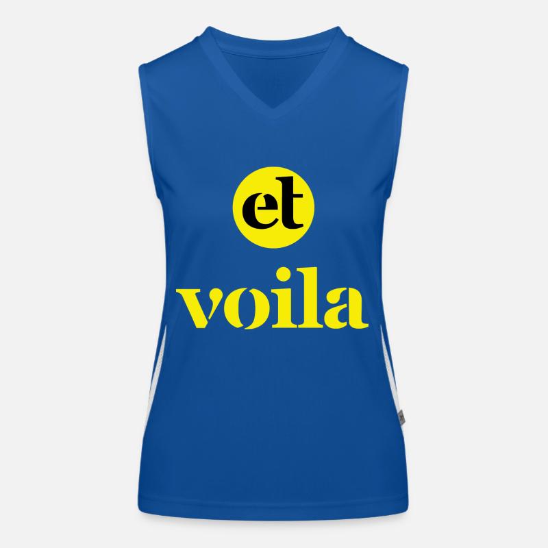 et voila (jaune) Débardeur respirant contrasté Femme