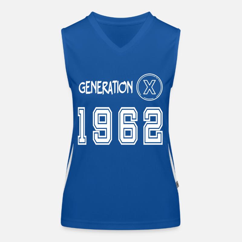 Génération x 1962 Débardeur respirant contrasté Femme