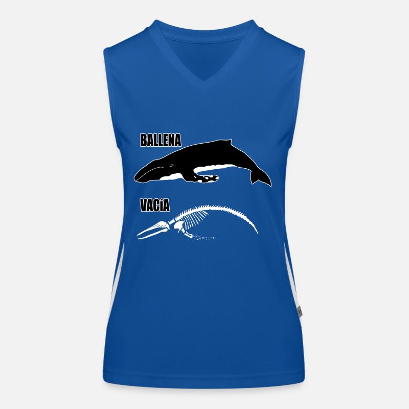 leerer Wal Funktionelles Kontrast-Tank Top für Frauen