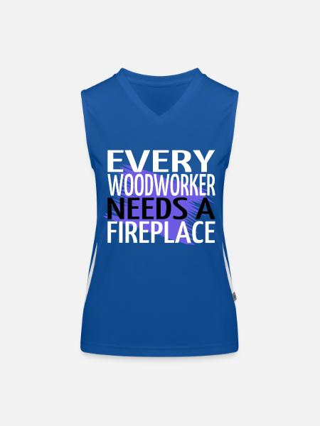 arboriculturist apprentice - Funktionelles Kontrast-Tank Top für Frauen - Royal/Weiß - Vorne