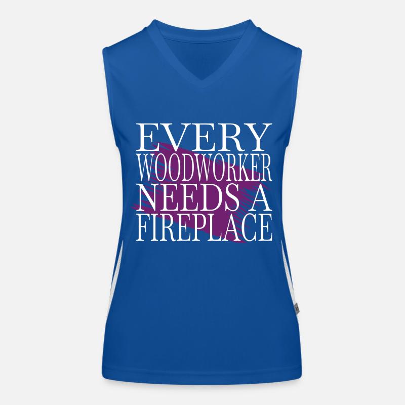 dad cool logging lumberjackwoodworking cutter Funktionelles Kontrast-Tank Top für Frauen