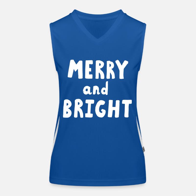 Merry and bright version3 Débardeur respirant contrasté Femme