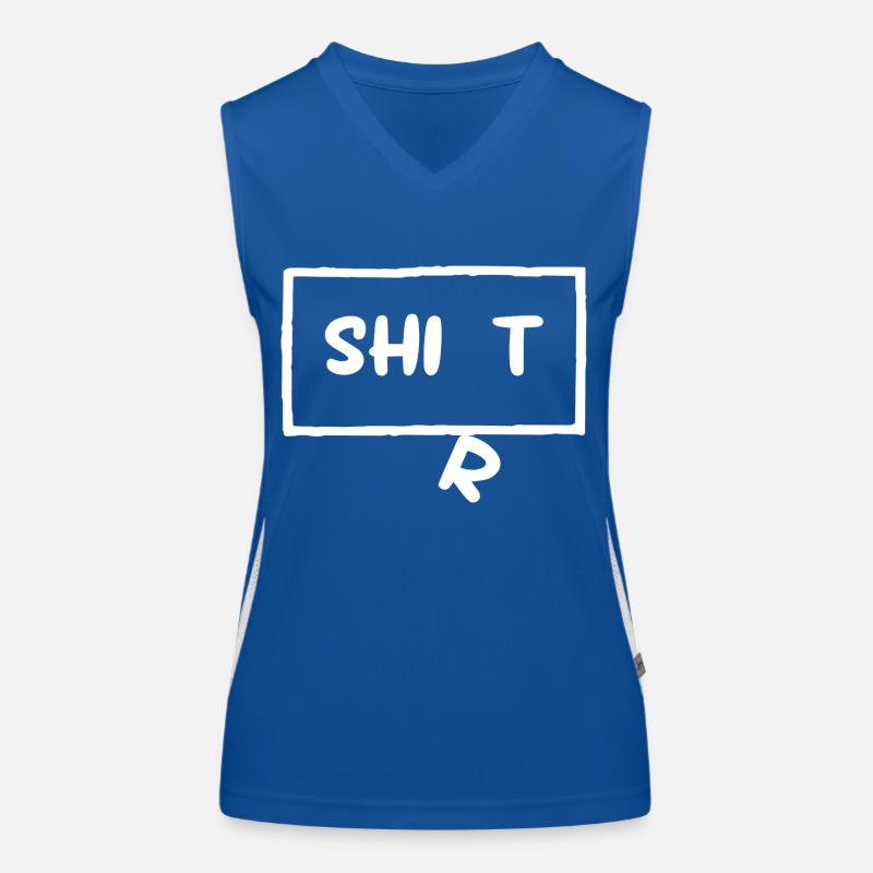 Shit Shirt Funny Fun Women's Functional Contrast Tank Top