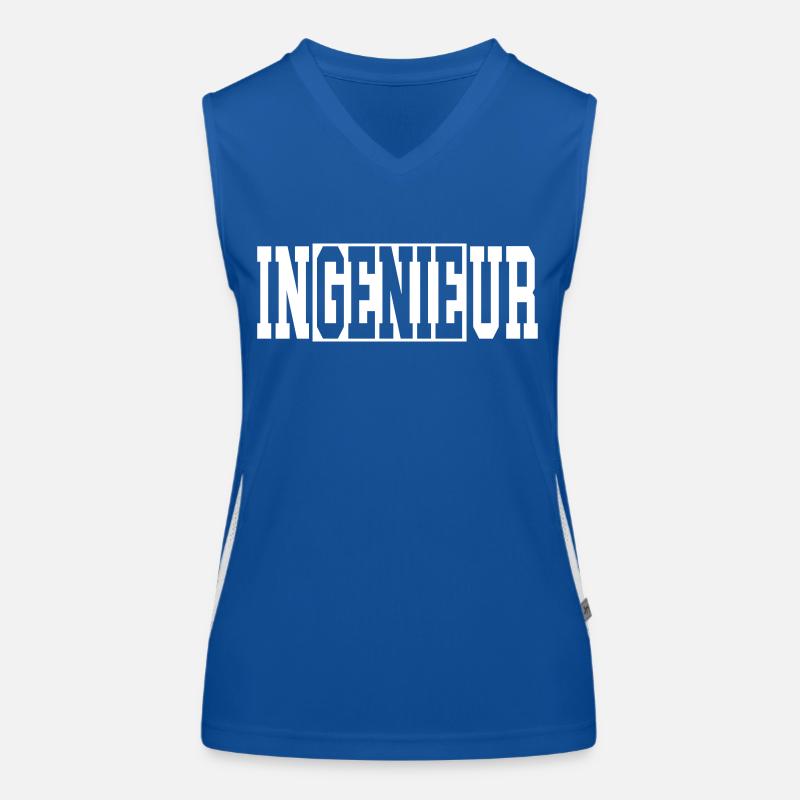 Ingenieur Genie Funktionelles Kontrast-Tank Top für Frauen