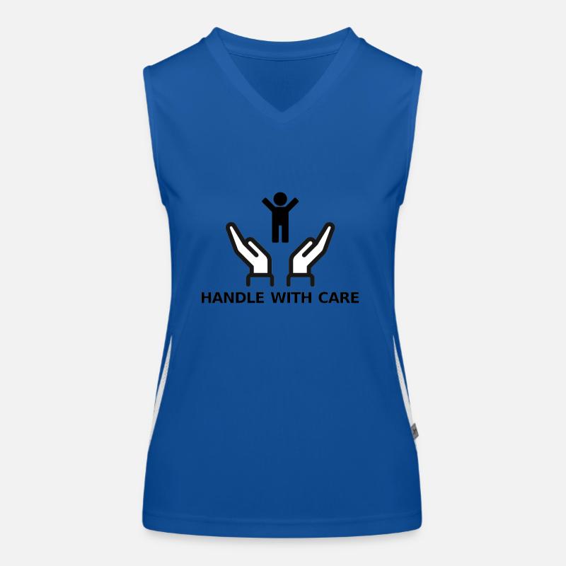 HANDLE WITH CARE Funktionelles Kontrast-Tank Top für Frauen