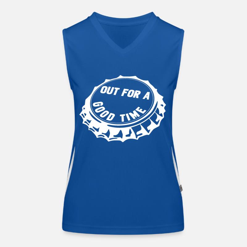out for a good time Women's Functional Contrast Tank Top