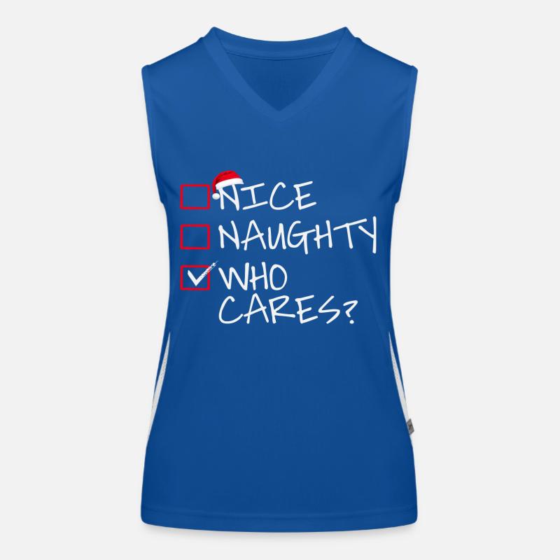 Lekker ondeugend who cares? Functionele contrasterende tanktop voor vrouwen
