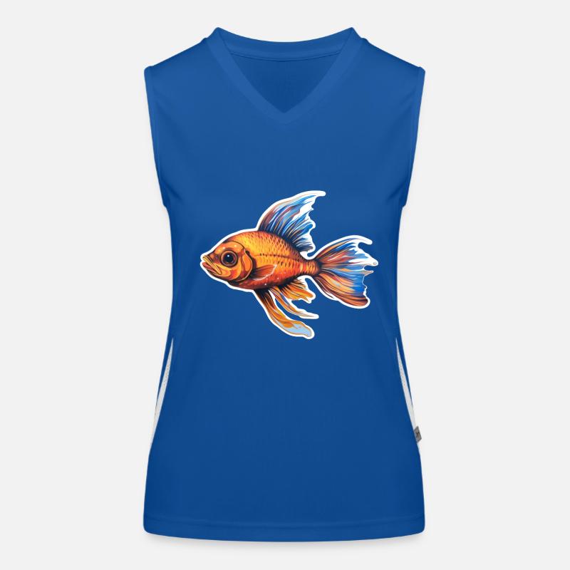 Fabelhafter Flossenzauber Funktionelles Kontrast-Tank Top für Frauen