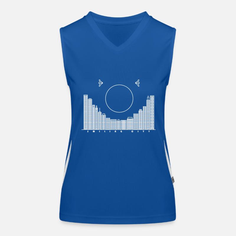 SmilingCity - white version Women's Functional Contrast Tank Top