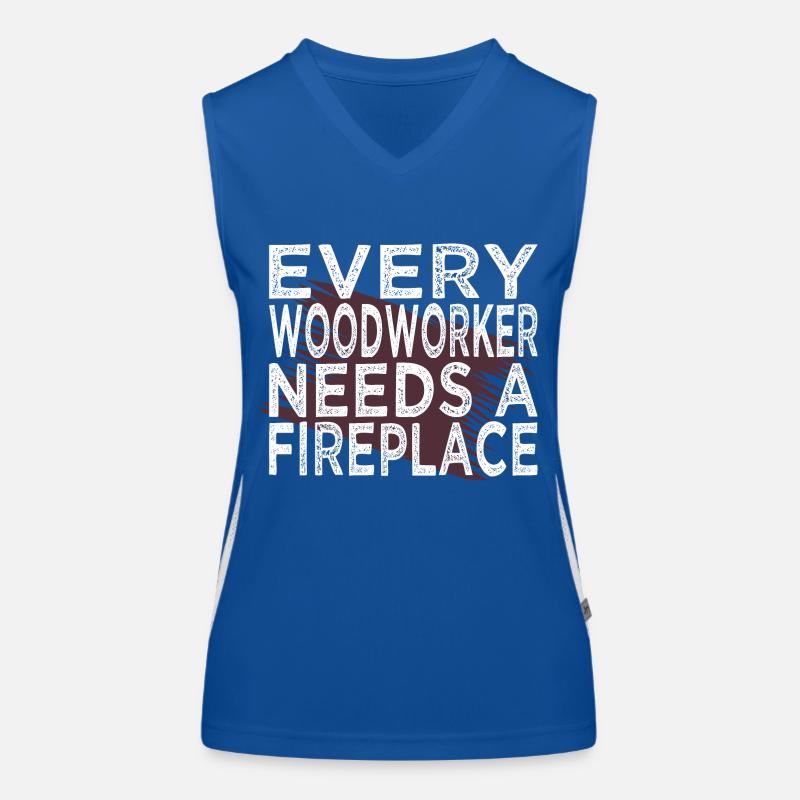 Idée présente déclaration de travail forestier charpentier scie Débardeur respirant contrasté Femme