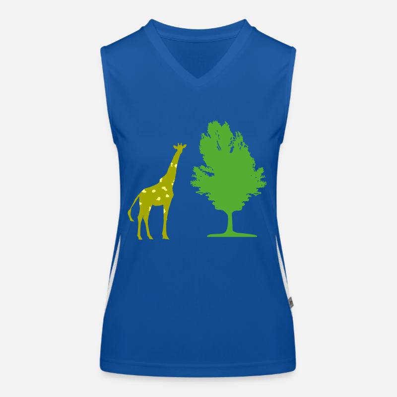 Giraffe tree Women's Functional Contrast Tank Top
