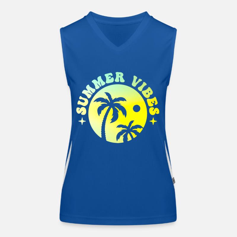 Summer Vibes Funktionelles Kontrast-Tank Top für Frauen