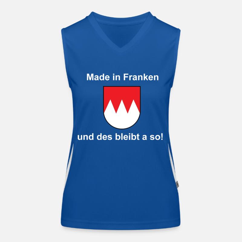 Made in Franken Funktionelles Kontrast-Tank Top für Frauen