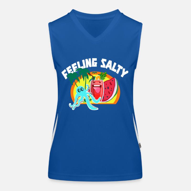 Strandnähe und lebendige Drink Silhouette Funktionelles Kontrast-Tank Top für Frauen