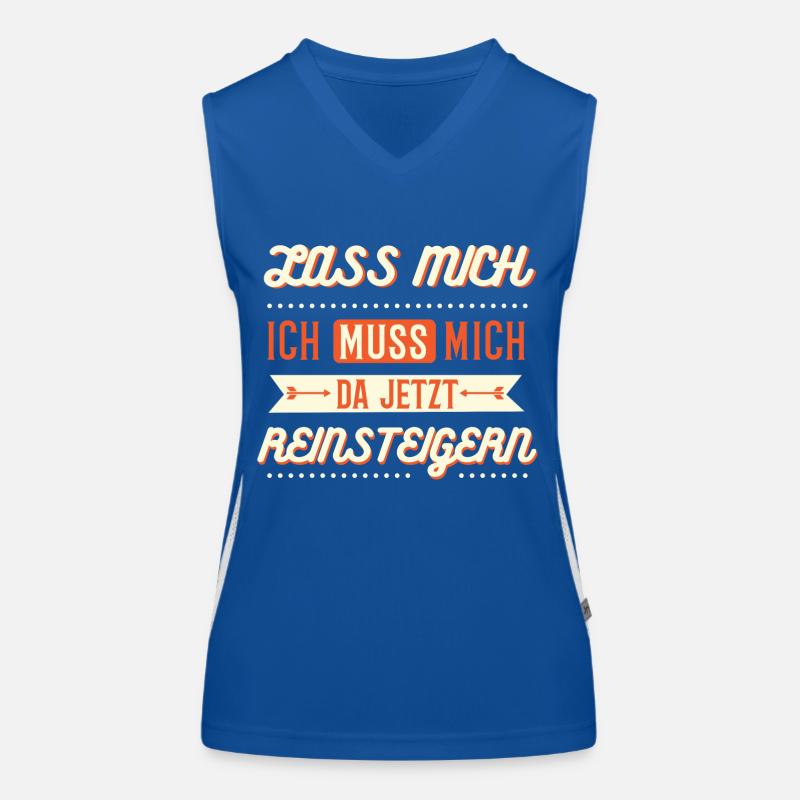 Lass mich Funktionelles Kontrast-Tank Top für Frauen