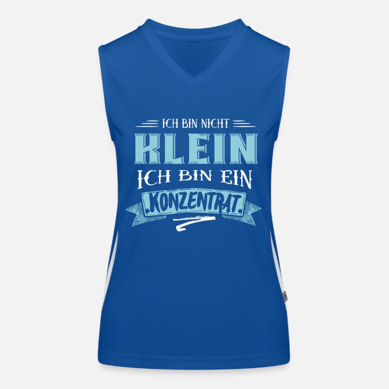 Ich bin nicht klein Funktionelles Kontrast-Tank Top für Frauen
