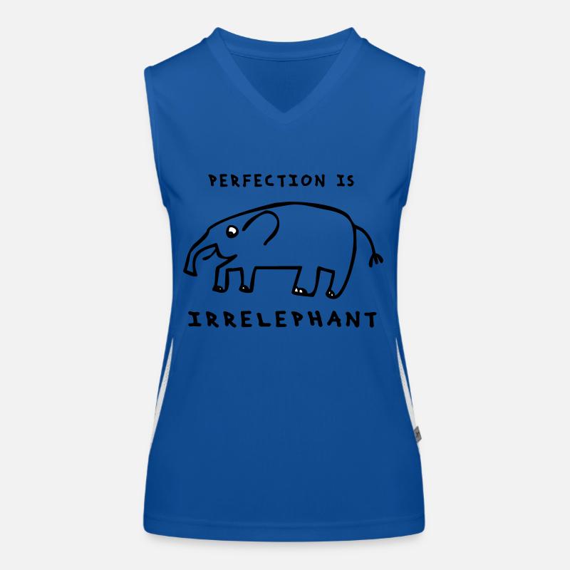 Perfection is irrelephant - Choose your Colour Funktionelles Kontrast-Tank Top für Frauen