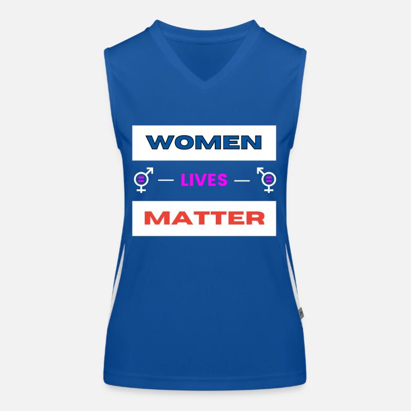 Frauen leben zählen (2) Funktionelles Kontrast-Tank Top für Frauen