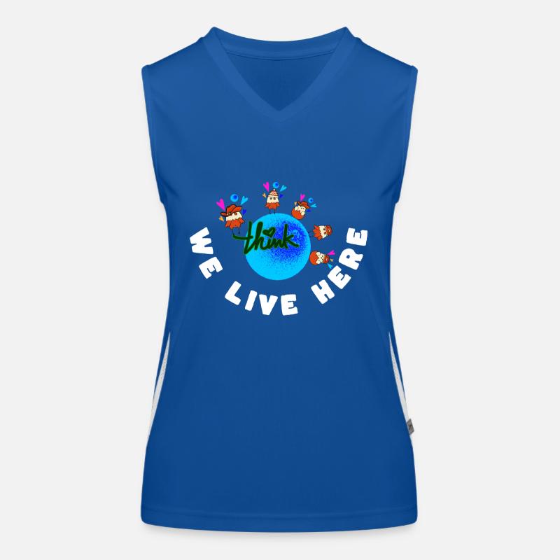 Erden Spruch Funktionelles Kontrast-Tank Top für Frauen