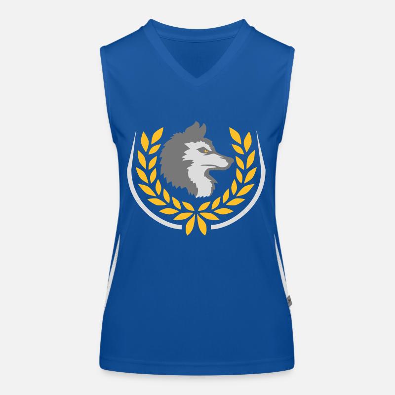 Couronne de laurier Logo du mauvais loup Débardeur respirant contrasté Femme