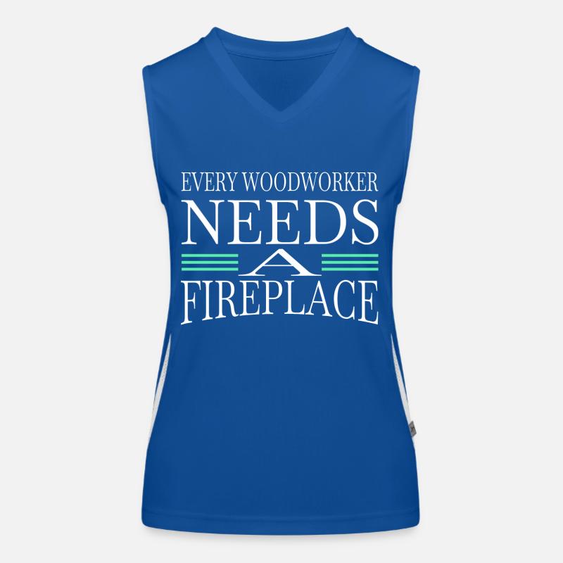 blogger statement hearbeat logging joke Women's Functional Contrast Tank Top