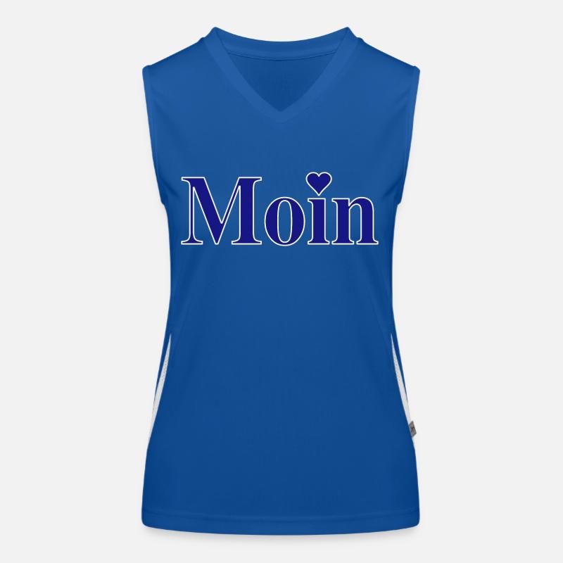 Moin mit Herz Funktionelles Kontrast-Tank Top für Frauen