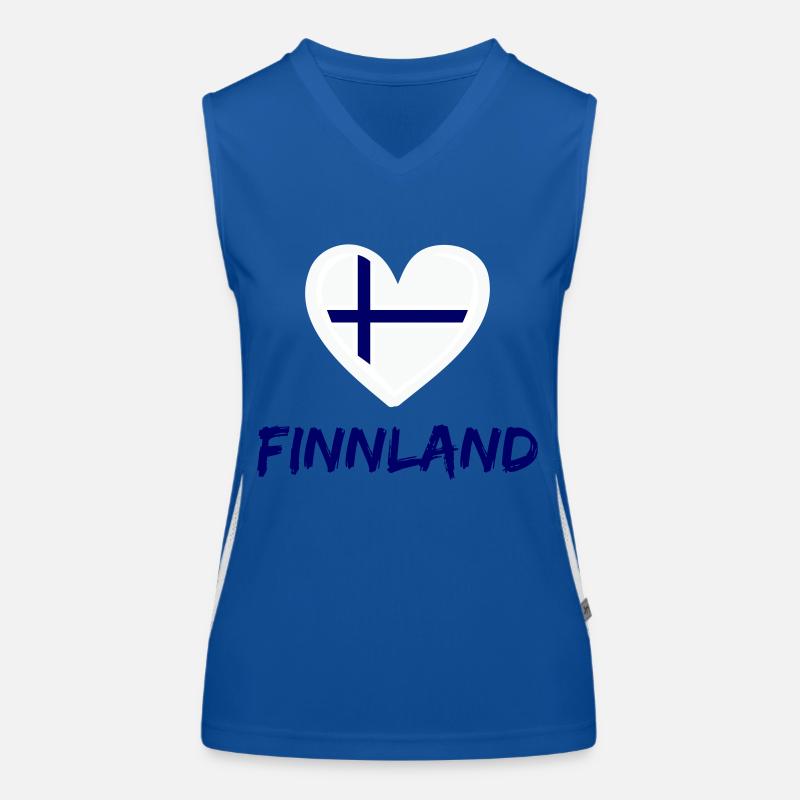 Finlande Coeur Débardeur respirant contrasté Femme