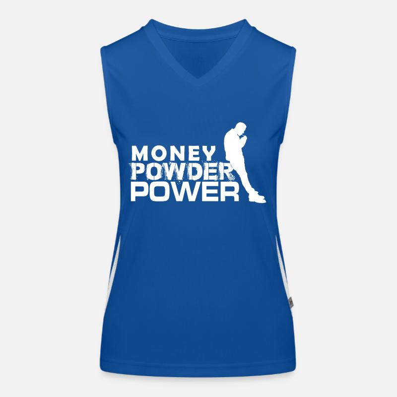 MPP weiß Funktionelles Kontrast-Tank Top für Frauen