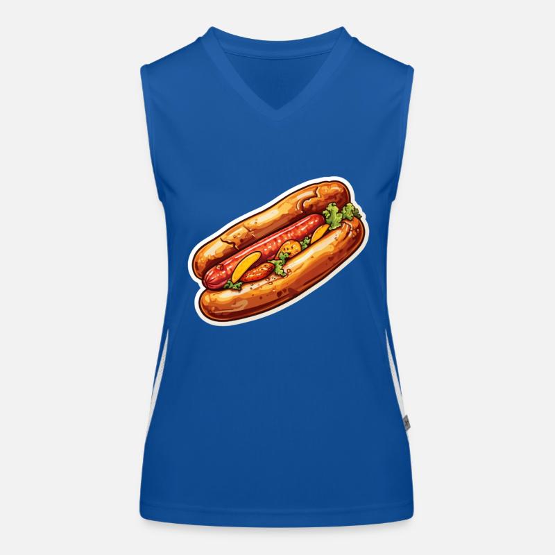 Bratwurst en chignon Débardeur respirant contrasté Femme