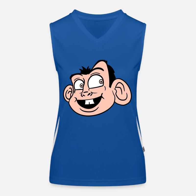 Monkey Face Cute Cute Head Laughs Happy Women's Functional Contrast Tank Top