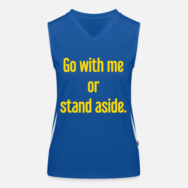 Geh mit oder beiseite Funktionelles Kontrast-Tank Top für Frauen