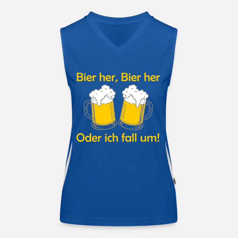 Bienen hier, Bienen hier - oder ich fall um! Funktionelles Kontrast-Tank Top für Frauen