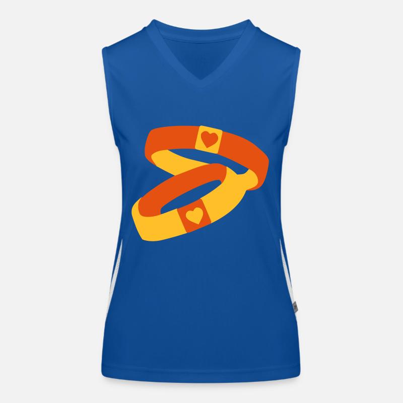 Ringe Funktionelles Kontrast-Tank Top für Frauen