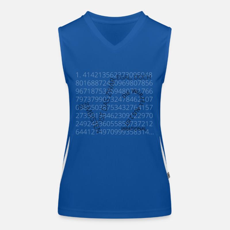 Die Wurzel aus 2 ist irrational Funktionelles Kontrast-Tank Top für Frauen