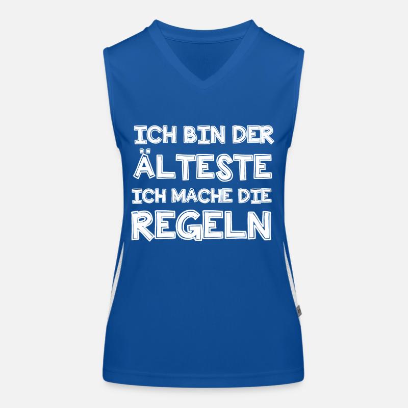 Ich bin der Älteste Funktionelles Kontrast-Tank Top für Frauen