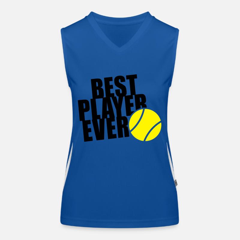 BEST TENNIS PLAYER EVER 2C Funktionelles Kontrast-Tank Top für Frauen
