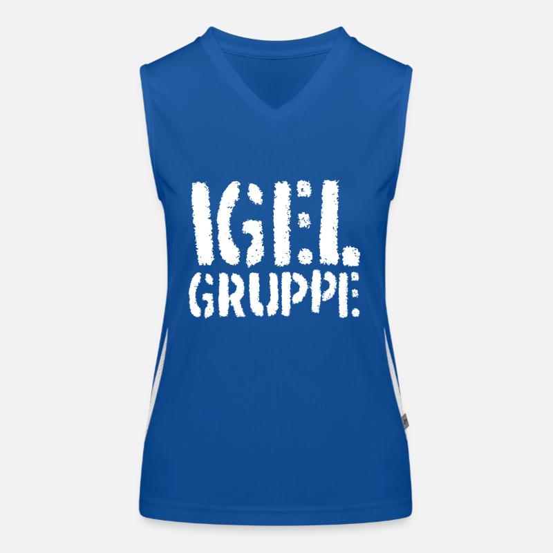 Igel Gruppe (Kindergarten) Funktionelles Kontrast-Tank Top für Frauen