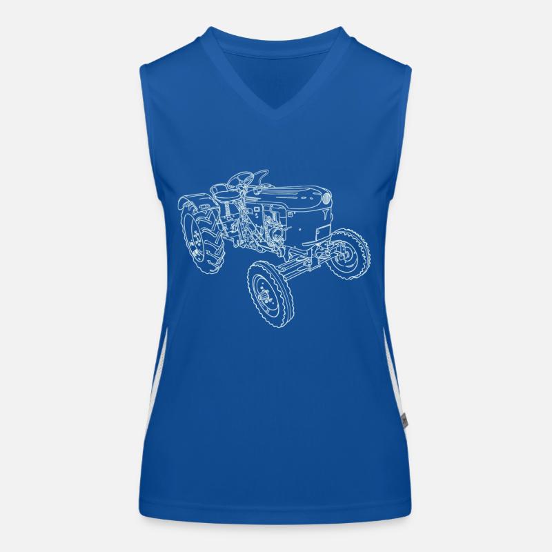 Oldtimer Traktor Funktionelles Kontrast-Tank Top für Frauen