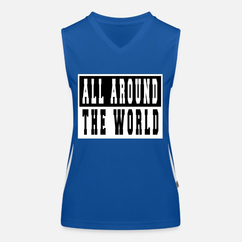 outdoors awesome different traveling fun funny Funktionelles Kontrast-Tank Top für Frauen