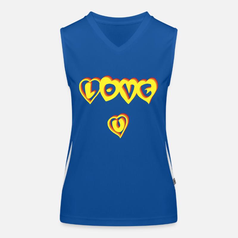 LIEBE U Funktionelles Kontrast-Tank Top für Frauen
