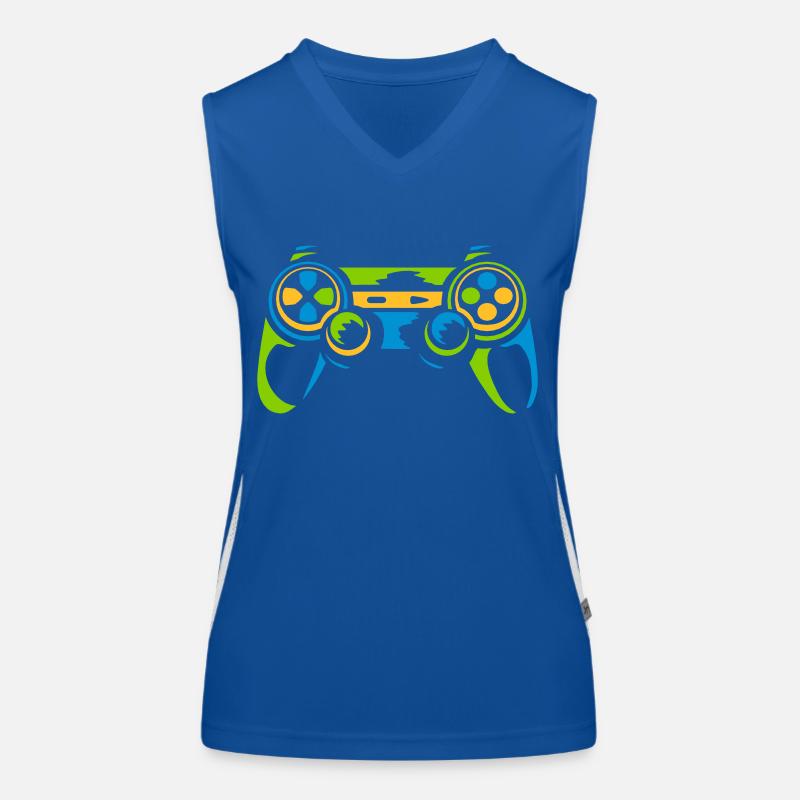 Colorful Controller Retro Console Women's Functional Contrast Tank Top