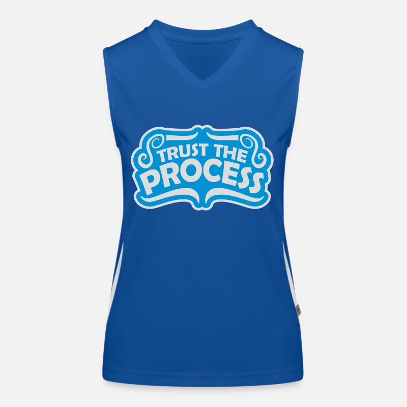 trust the process Zitat Funktionelles Kontrast-Tank Top für Frauen