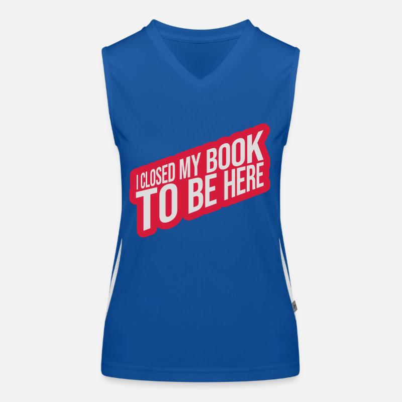I closed my book Funktionelles Kontrast-Tank Top für Frauen