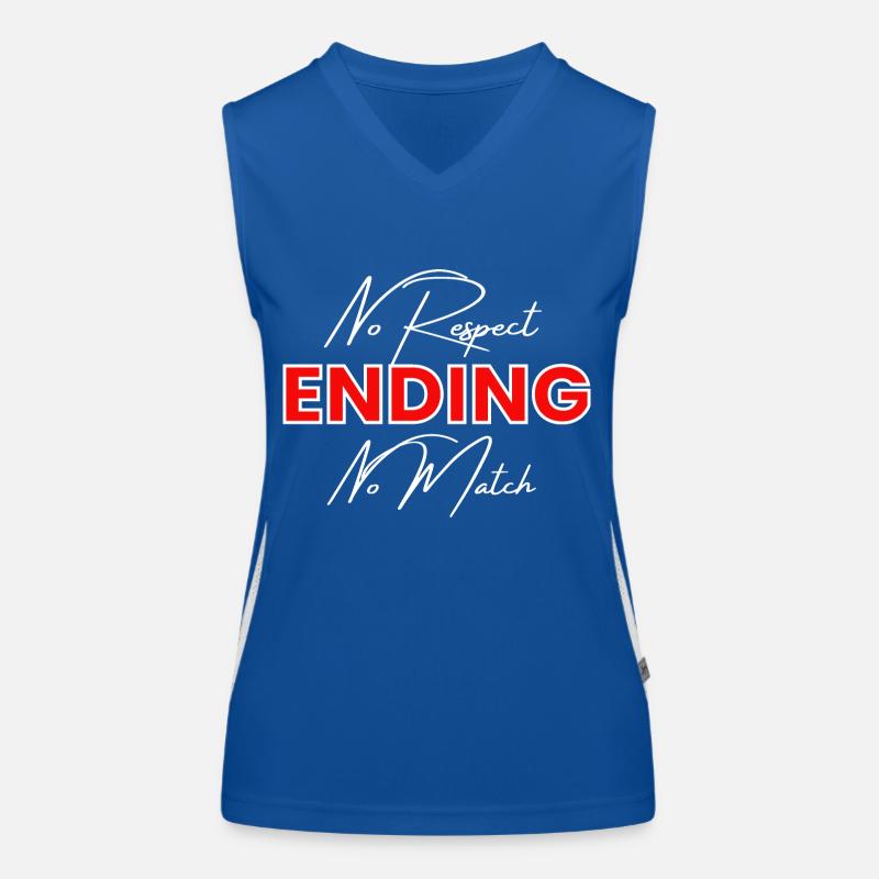 No respect, end of story (1) Women's Functional Contrast Tank Top