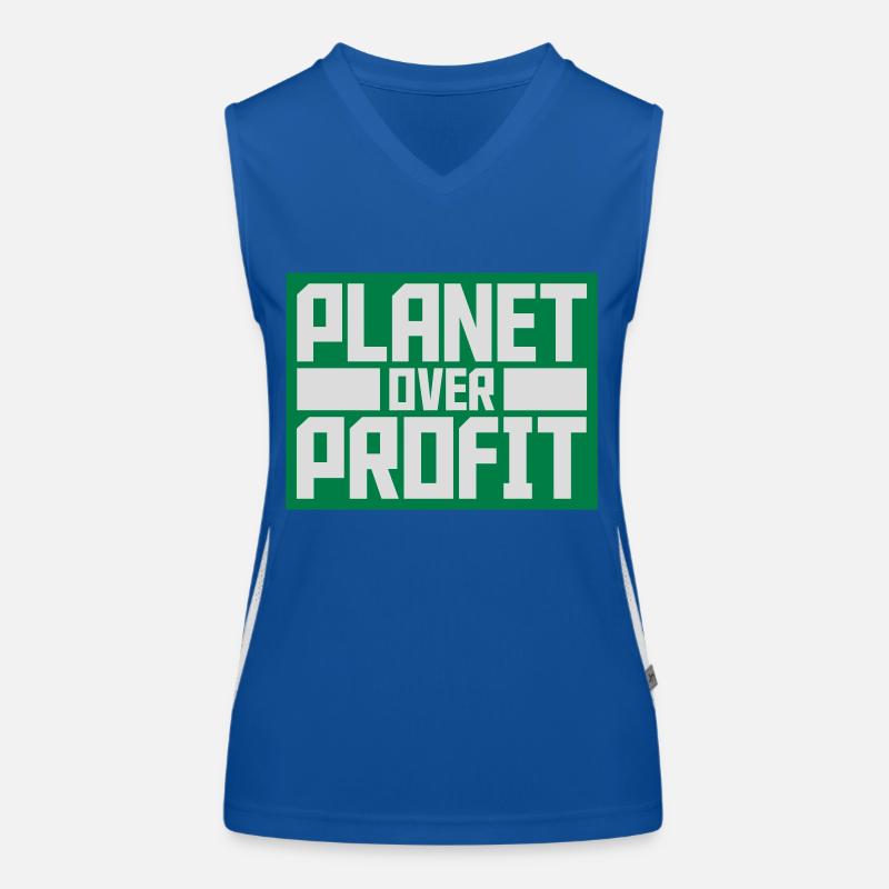 Planète sur le devis de profit Débardeur respirant contrasté Femme